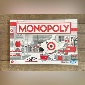 Hasbro Monopoly Game with Red and White Design